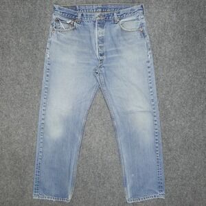 Vintage Levis 501 XX Jeans Men 36x30 Blue Straight Classic Light Wash Tag 38x34